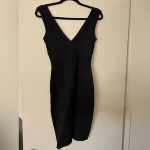 Herve Leger Black Mini Dress